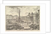The Piazza della Rotonda, with the Pantheon and Obelis by Giovanni Battista Piranesi
