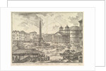 The Piazza della Rotonda, with the Pantheon and Obelis by Giovanni Battista Piranesi