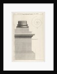 Section of column base from the Temple of Fortuna Virilis, f…, 1756 by Giovanni Battista Piranesi