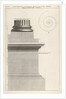 Section of column base from the Temple of Fortuna Virilis, f…, 1756 by Giovanni Battista Piranesi