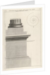 Section of column base from the Temple of Fortuna Virilis, f…, 1756 by Giovanni Battista Piranesi