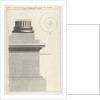 Section of column base from the Temple of Fortuna Virilis, f…, 1756 by Giovanni Battista Piranesi