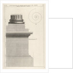 Section of column base from the Temple of Fortuna Virilis, f…, 1756 by Giovanni Battista Piranesi