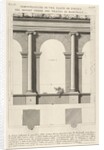 Elevation and plan of the second-order portico at the Theater of Marcellu by Giovanni Battista Piranesi