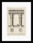 Elevation and plan of the second-order portico at the Theater of Marcellu by Giovanni Battista Piranesi