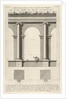 Elevation and plan of the second-order portico at the Theater of Marcellu by Giovanni Battista Piranesi