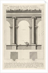 Elevation and plan of the second-order portico at the Theater of Marcellu by Giovanni Battista Piranesi