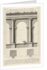 Elevation and plan of the second-order portico at the Theater of Marcellu by Giovanni Battista Piranesi