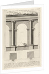 Elevation and plan of the second-order portico at the Theater of Marcellu by Giovanni Battista Piranesi