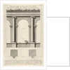 Elevation and plan of the second-order portico at the Theater of Marcellu by Giovanni Battista Piranesi