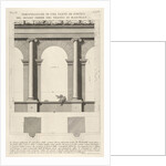 Elevation and plan of the second-order portico at the Theater of Marcellu by Giovanni Battista Piranesi