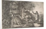 Raising of Lazarus, 1645-1650 by Giovanni Benedetto Castiglione