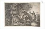 Raising of Lazarus, 1645-1650 by Giovanni Benedetto Castiglione