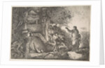 Raising of Lazarus, 1645-1650 by Giovanni Benedetto Castiglione