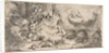 The Virgin and Child, God the father upper right, angels at left, ca. 1647-50 by Giovanni Benedetto Castiglione