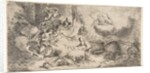 The Virgin and Child, God the father upper right, angels at left, ca. 1647-50 by Giovanni Benedetto Castiglione