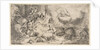 The Virgin and Child, God the father upper right, angels at left, ca. 1647-50 by Giovanni Benedetto Castiglione