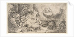 The Virgin and Child, God the father upper right, angels at left, ca. 1647-50 by Giovanni Benedetto Castiglione