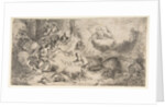 The Virgin and Child, God the father upper right, angels at left, ca. 1647-50 by Giovanni Benedetto Castiglione