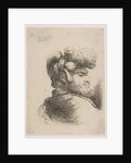 Man in profile facing right, wearing a fur hat, from series of 'Small Heads in Orie…, ca. 1645-50 by Giovanni Benedetto Castiglione