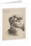 Man in profile facing right, wearing a fur hat, from series of 'Small Heads in Orie…, ca. 1645-50 by Giovanni Benedetto Castiglione