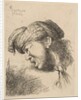 Man wearing a turban, a tie fastened around his neck, facing left, from the series …, ca. 1645-50 by Giovanni Benedetto Castiglione