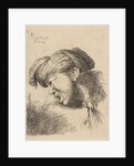 Man wearing a turban, a tie fastened around his neck, facing left, from the series …, ca. 1645-50 by Giovanni Benedetto Castiglione