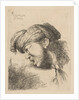 Man wearing a turban, a tie fastened around his neck, facing left, from the series …, ca. 1645-50 by Giovanni Benedetto Castiglione