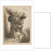 Young man facing three quaters right wearing a fur headdress with a plume, jewel an…, ca. 1645-50 by Giovanni Benedetto Castiglione