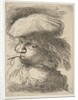 Young man with a trumpet facing left, from the series of 'Small Heads in Oriental…, ca. 1645-1650 by Giovanni Benedetto Castiglione