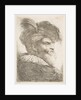 Head of an old man facing right, from the series of 'Large Oriental Heads', ca. 1645-1650 by Giovanni Benedetto Castiglione