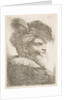 Head of an old man facing right, from the series of 'Large Oriental Heads', ca. 1645-1650 by Giovanni Benedetto Castiglione