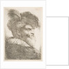 Head of an old man facing right, from the series of 'Large Oriental Heads', ca. 1645-1650 by Giovanni Benedetto Castiglione