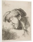 Man wearing a turban, a tie fastened around his neck, facing left, from the series of…, 1645-1650 by Giovanni Benedetto Castiglione