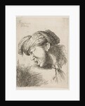 Man wearing a turban, a tie fastened around his neck, facing left, from the series of…, 1645-1650 by Giovanni Benedetto Castiglione