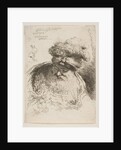 Head of an old bearded man with a turban, from the series of 'Small Heads in Orie…, ca. 1645-1650 by Giovanni Benedetto Castiglione