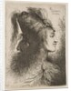 Young man wearing a plumed turban, facing right, from the series of 'Small Heads …, ca. 1645-1650 by Giovanni Benedetto Castiglione