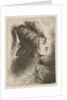 Young man wearing a plumed turban, facing right, from the series of 'Small Heads …, ca. 1645-1650 by Giovanni Benedetto Castiglione