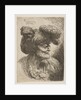 Bust of beardless old man in profile facing right, from the series of 'Small Head…, ca. 1645-1650 by Giovanni Benedetto Castiglione