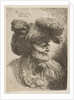 Bust of beardless old man in profile facing right, from the series of 'Small Head…, ca. 1645-1650 by Giovanni Benedetto Castiglione