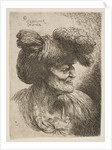 Bust of beardless old man in profile facing right, from the series of 'Small Head…, ca. 1645-1650 by Giovanni Benedetto Castiglione