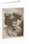 Bust of beardless old man in profile facing right, from the series of 'Small Head…, ca. 1645-1650 by Giovanni Benedetto Castiglione