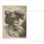 Bust of beardless old man in profile facing right, from the series of 'Small Head…, ca. 1645-1650 by Giovanni Benedetto Castiglione