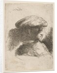 Man in profile facing right, wearing a fur hat, from series of 'Small Heads in Or…, ca. 1645-1650 by Giovanni Benedetto Castiglione