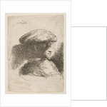 Man in profile facing right, wearing a fur hat, from series of 'Small Heads in Or…, ca. 1645-1650 by Giovanni Benedetto Castiglione