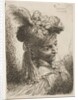 Young man facing three quaters right wearing a fur headdress with a plume, jewel …, ca. 1645-1650 by Giovanni Benedetto Castiglione