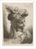 Young man facing three quaters right wearing a fur headdress with a plume, jewel …, ca. 1645-1650 by Giovanni Benedetto Castiglione