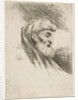 Head of an old bearded man facing right, from the series of 'Small Heads in Orien…, ca. 1645-1650 by Giovanni Benedetto Castiglione
