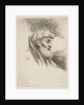 Head of an old bearded man facing right, from the series of 'Small Heads in Orien…, ca. 1645-1650 by Giovanni Benedetto Castiglione