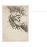 Head of an old bearded man facing right, from the series of 'Small Heads in Orien…, ca. 1645-1650 by Giovanni Benedetto Castiglione